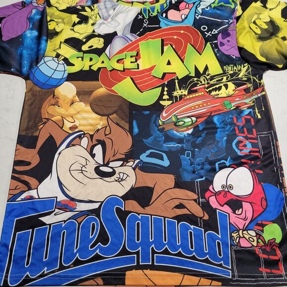 SPACE JAM Double-Sided Bright Colors Non Fading T Shirt RETRO 90s Movie Version - Picture 7 of 9